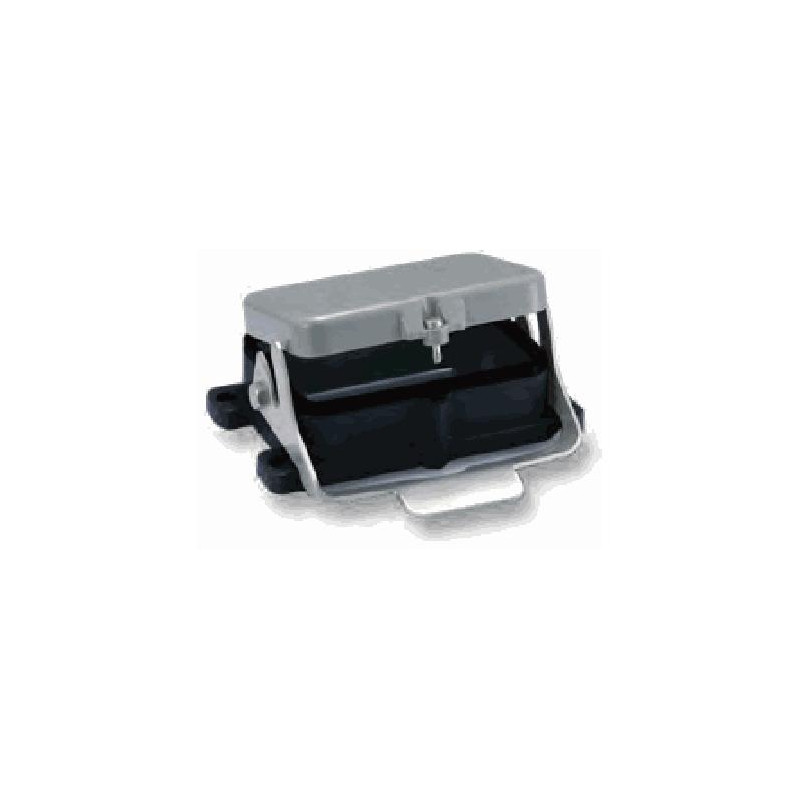 Embase encastrée 48B, Aluminium moulé sous pression, acier inoxydable, IP65, Sortie basse
